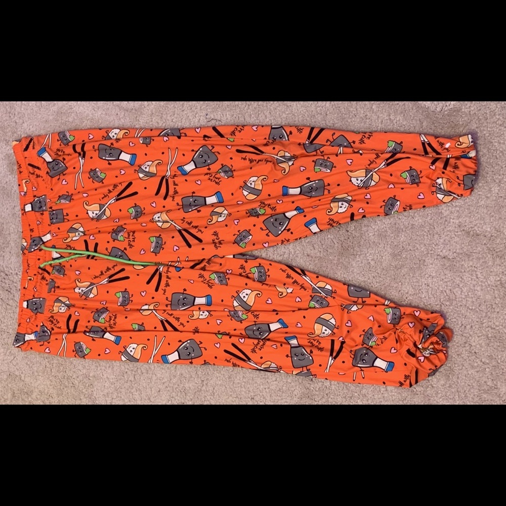 Soft Sushi character pajama bottoms